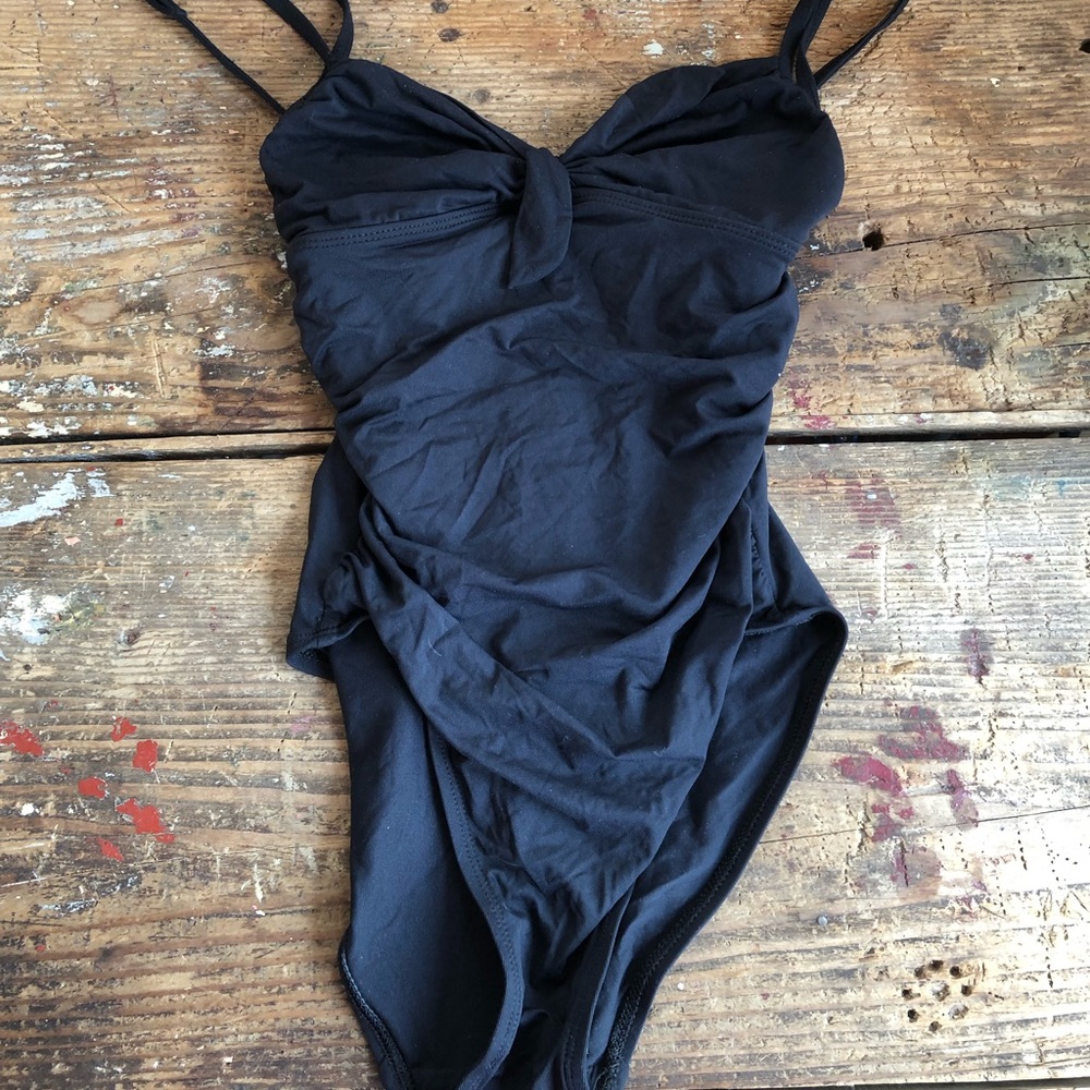 DKNY black one piece swim suit